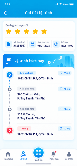 App vận chuyển